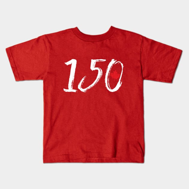 Canada 150 Canada Day 2017 Kids T-Shirt by vladocar